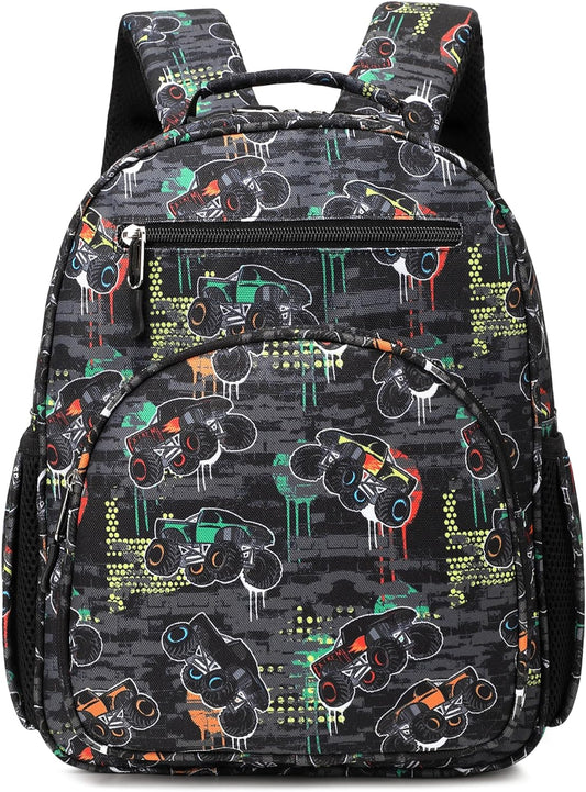 abshoo Cute Mini Toddler Backpacks for Boys Little Kids Bookbag Preschool backpack (Cars Black)