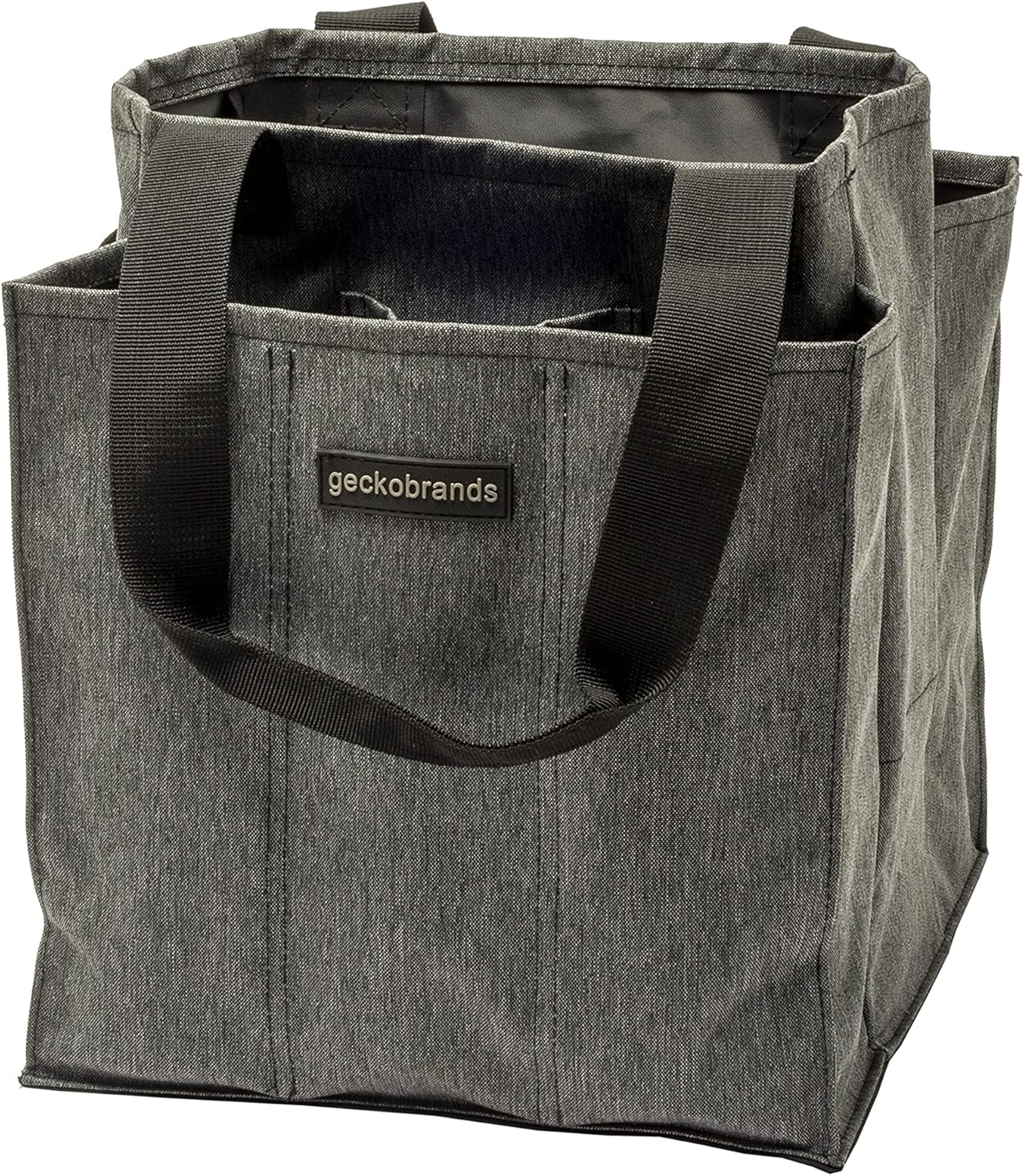 geckobrands 7 Pocket Market Tote Bags - Lightweight Multipurpose Organizer Pool Beach Travel Grocery Bag Multiple Pockets