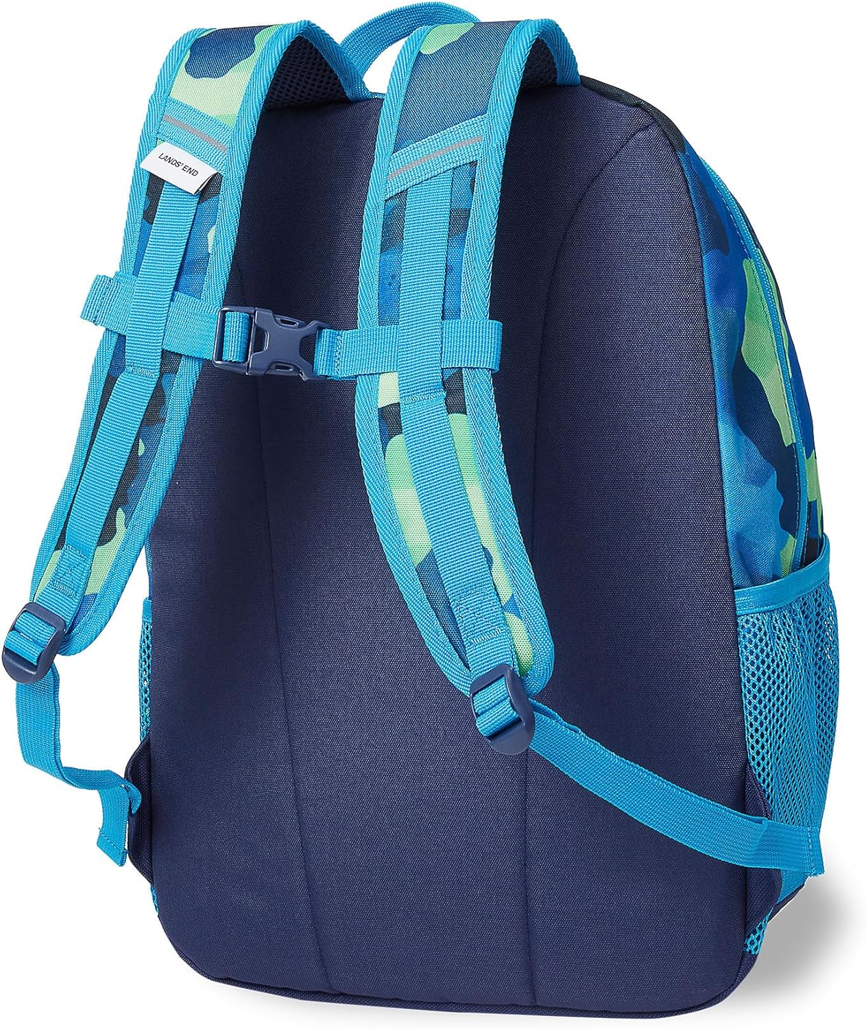 Lands' End Kids' ClassMate Backpack Neon Camo Medium