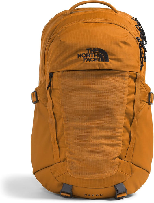 The North Face Recon Everyday Laptop Backpack | Daypack with Water Repellent Finish, 16" Laptop Sleeve, 2 Water Bottle Pockets, Timber Tan, One Size