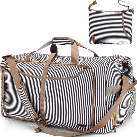 150L Duffle Bag for Travel, Extra Large Foldable Waterproof Travel Duffel Bags Weekender Overnight Bag for Men and Women with Shoe Compartment