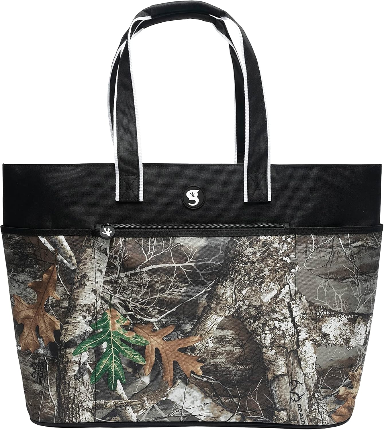 geckobrands Oversized Beach Tote – Large and Stylish Beach Bag with 4 Exterior Pockets and Zippered