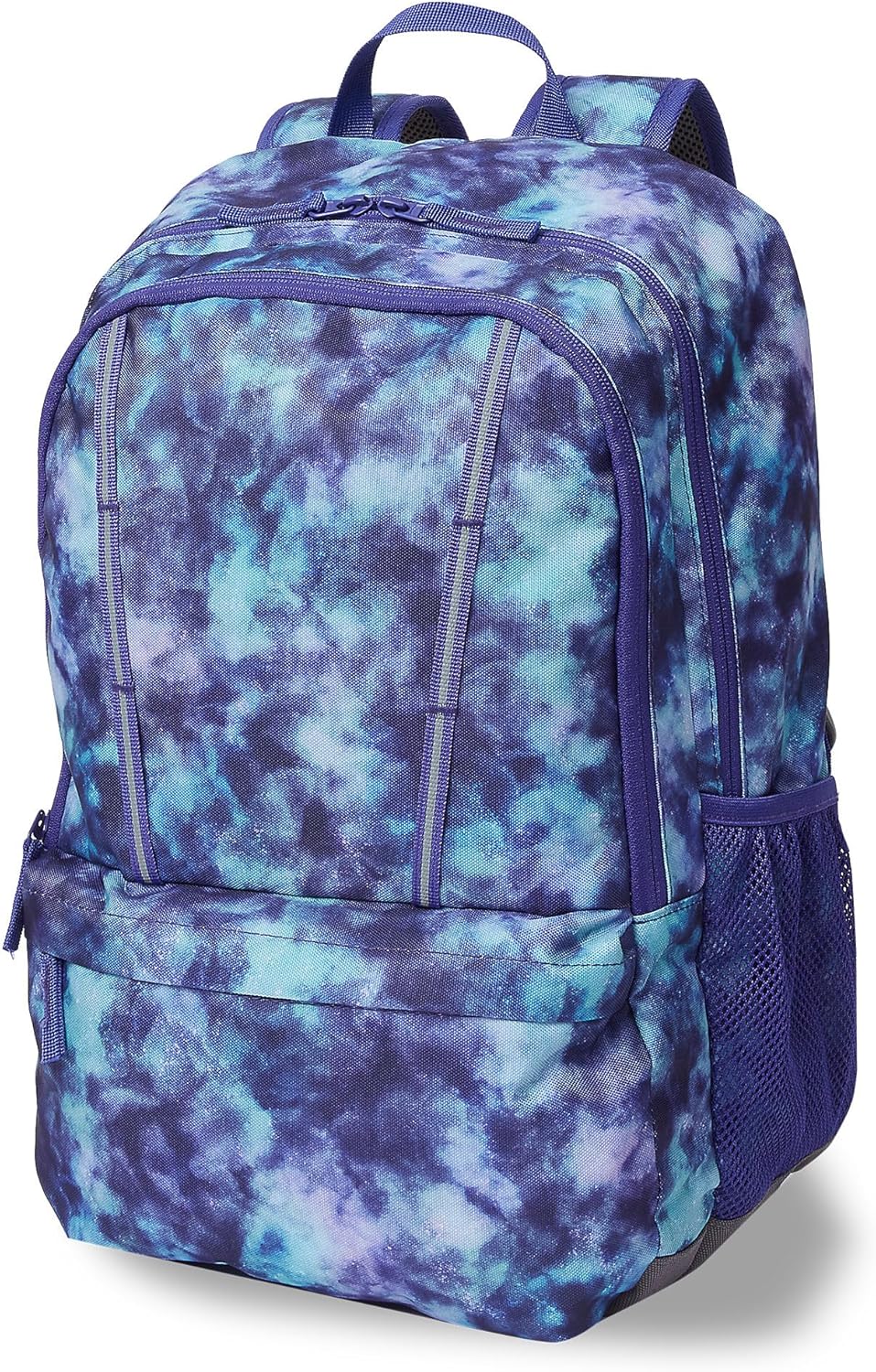 Lands' End Kids' ClassMate Backpack Plum Mystery Galaxy Large