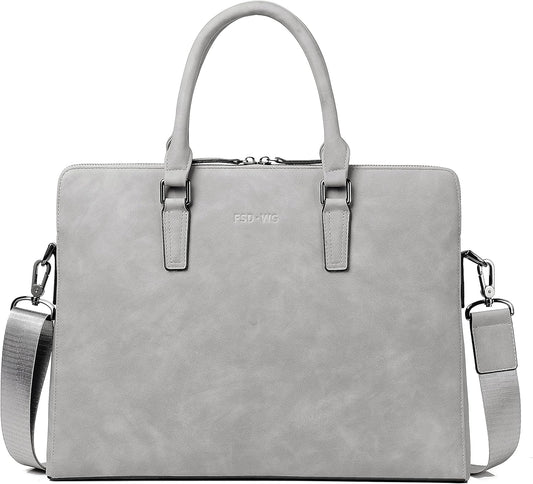 FSD. WG Business Bag Leather Messenger Bag Water Resistant Business Travel Briefcase Handbag Briefcase for Men