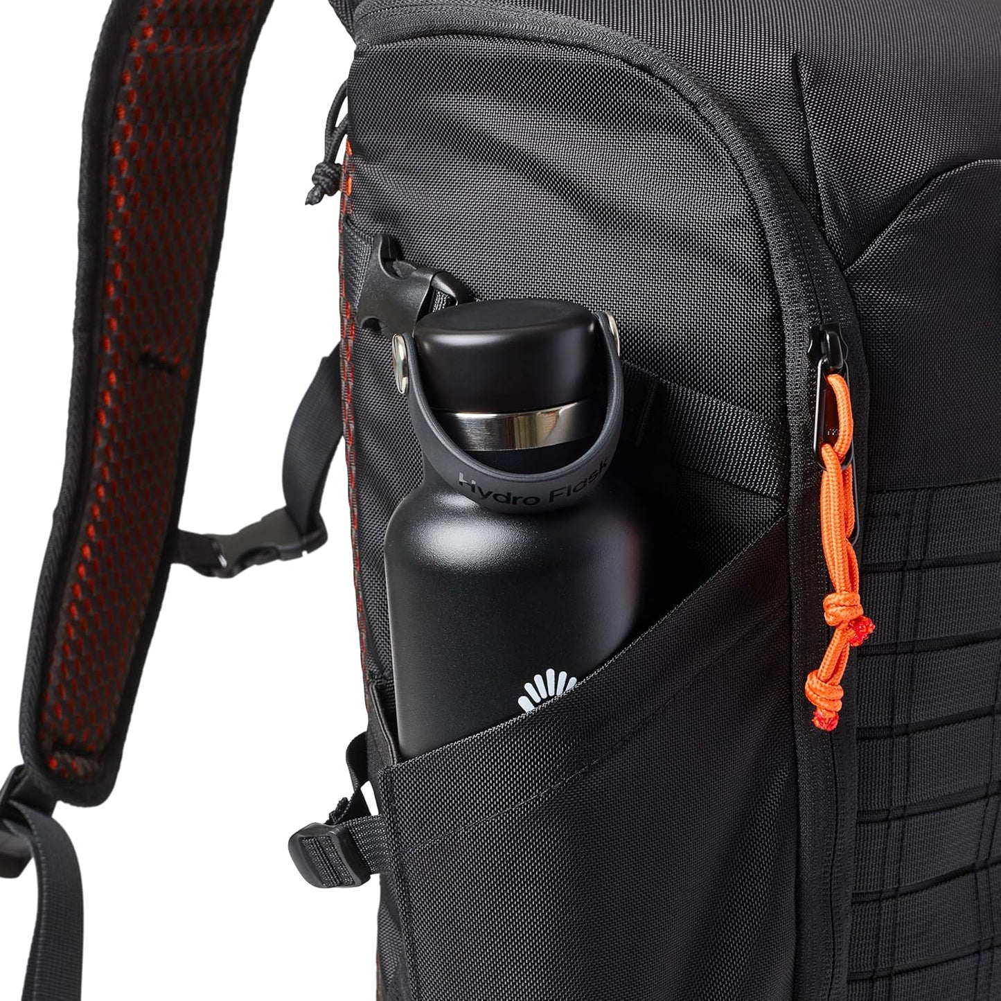 URBAR ARMOR GEAR UAG 20-Liter Laptop Backpack - Lightweight Travel Carry-on Luggage Daypack Fits up to 16" Laptop, Civilian Black/Orange