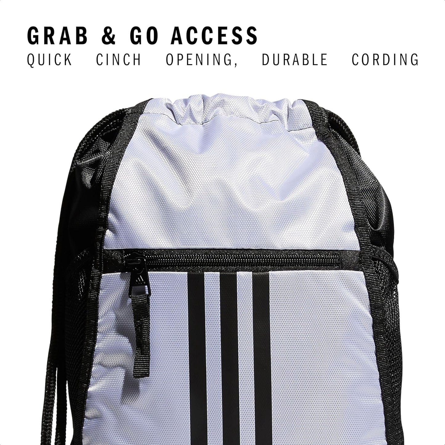 adidas Alliance Sackpack – Drawstring Backpack Small Bag for Men and Women