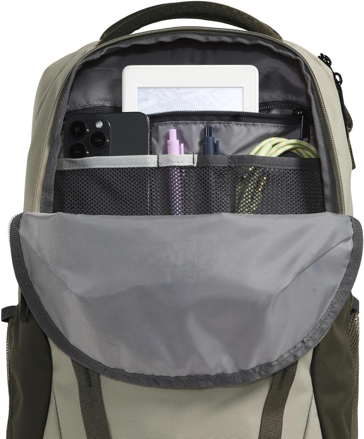 The North Face Vault Everyday Laptop Backpack - PFAS Free, Clay Grey/New Taupe Green, One Size