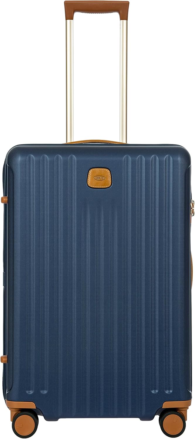 Bric's Capri 2.0 27"-Inch Spinner - Expandable Luxury Check-In Luggage With Spinner Wheels - Lightweight Check-In Suitcases with Wheels Made From Durable Polycarbonate - Matte Blue