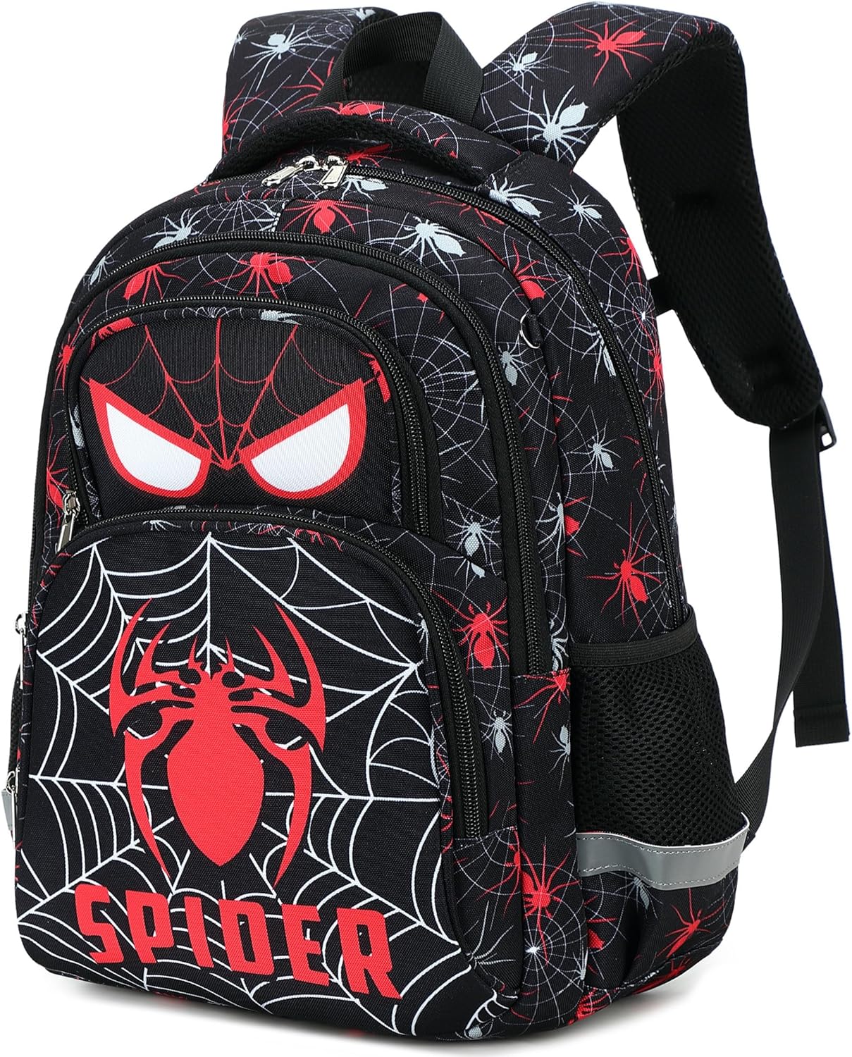 abshoo Cute Spider School Backpack For Boys Elementary Kindergarten Kids School Bag (Spider Black)