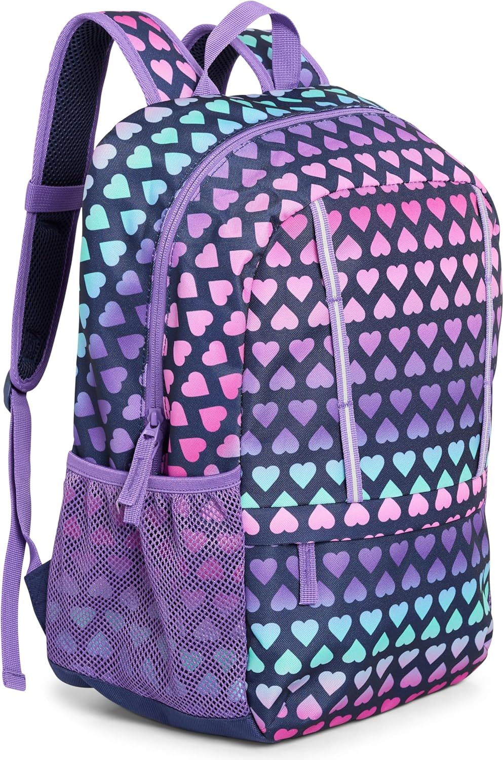 Lands' End Unisex Kids Medium ClassMate Lightweight Durable Elementary School Backpack, Rose Violet