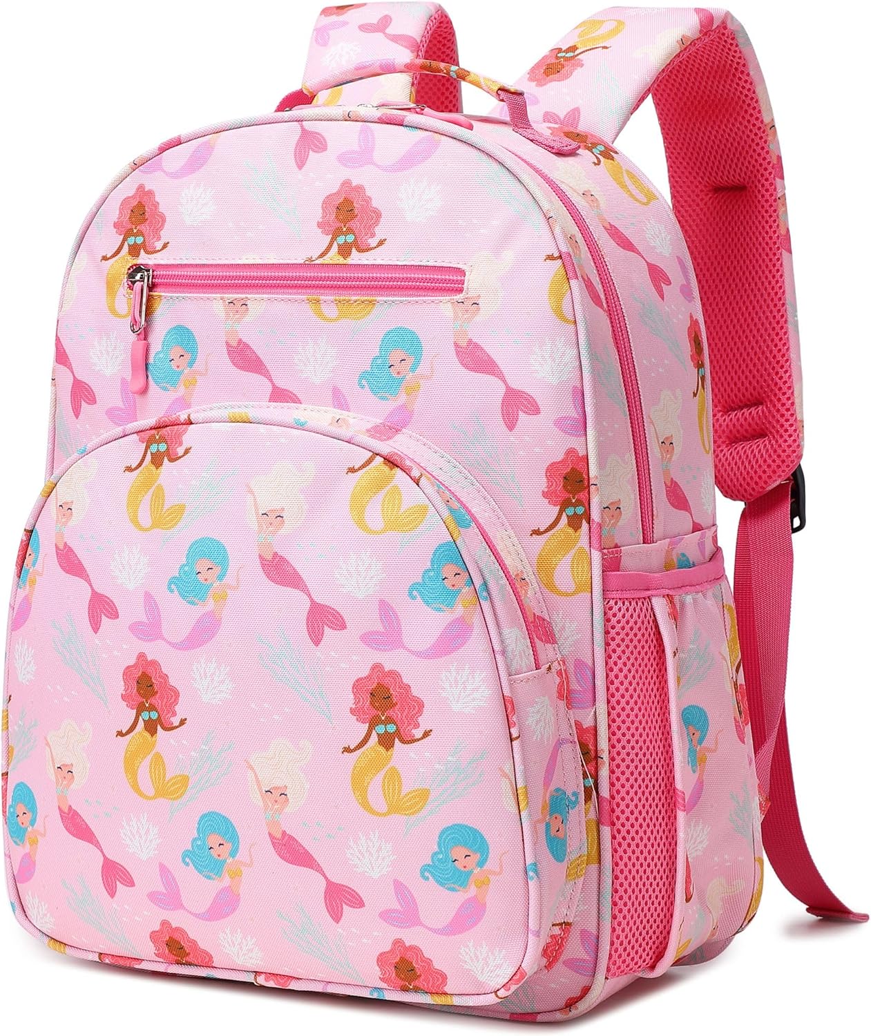 abshoo Cute Lightweight Kids Backpacks for Girls Kindergarten Elementary School Backpack for Girls ages 4-8 (Mermaid Pink)