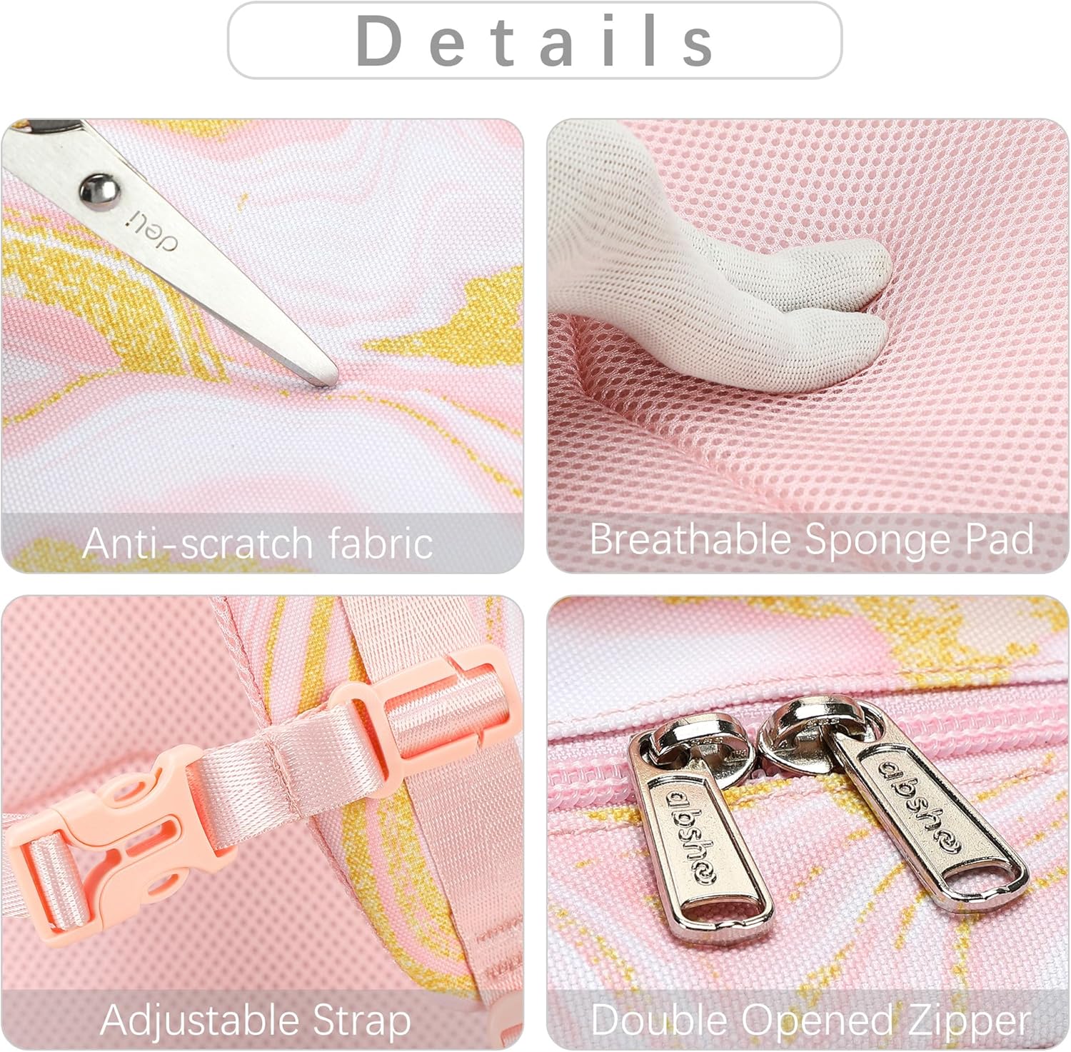 abshoo Marble Lightweight Kids Backpack For School Girls Elementary Kindergarten Bookbag School