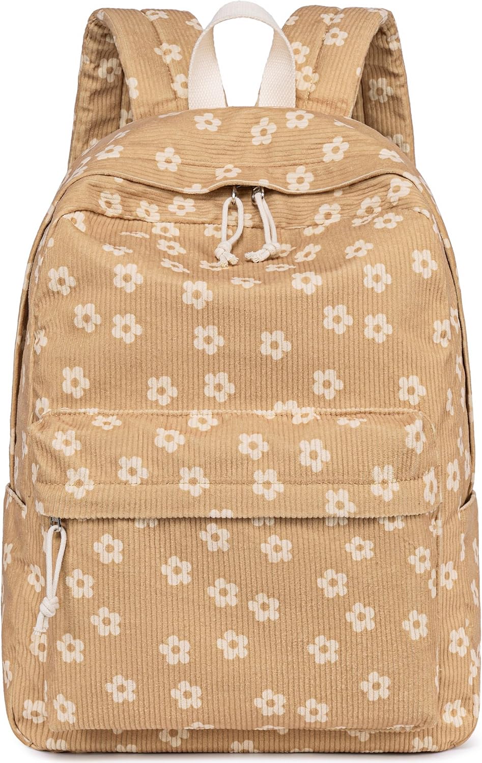 School Backpack for Teen Girls Bookbags Elementary High School Corduroy Laptop Bags Women Travel Daypacks
