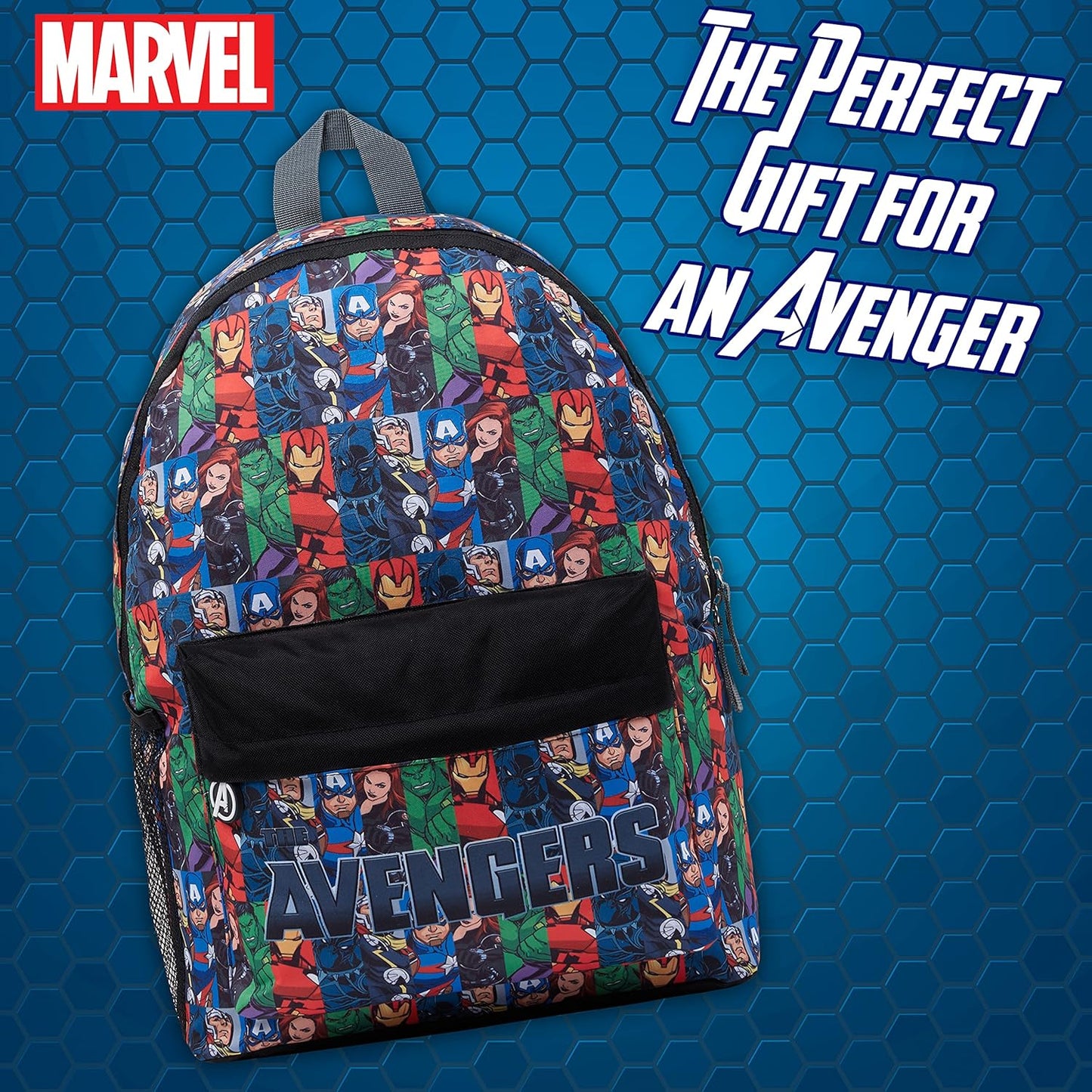 Marvel Avengers Backpack for Kids Teens Bookbag with Double Straps Daypack Backpacks for School Travel Sports Gifts for Boys (Multicolor)