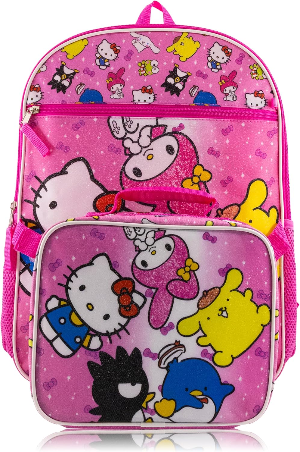 Sanrio Hello Kitty Backpack With Lunch Box for Kids | Insulated Lunch Bag Lunch Box for Girls