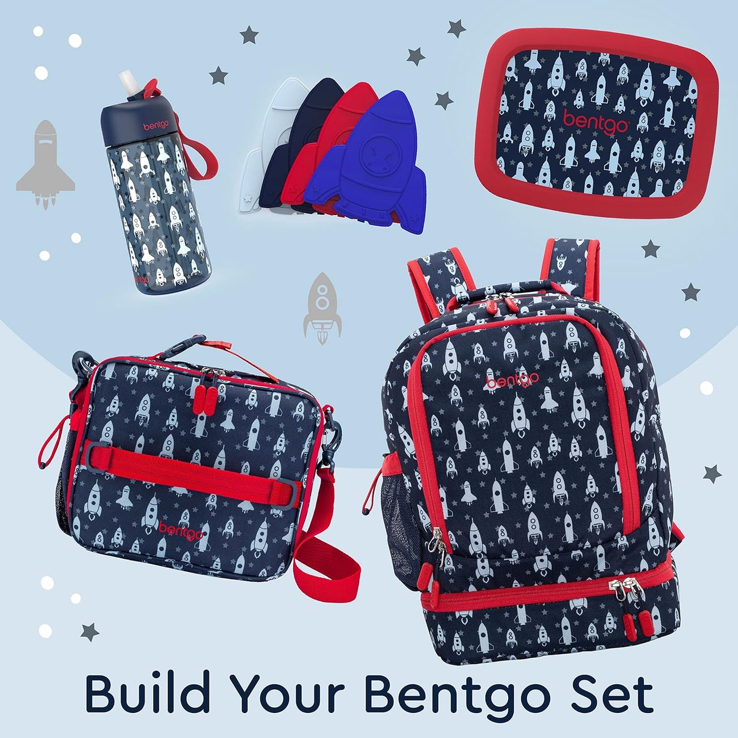 Bentgo Kids 2-in-1 Backpack & Insulated Lunch Bag - Durable 16” Backpack & Lunch Container in