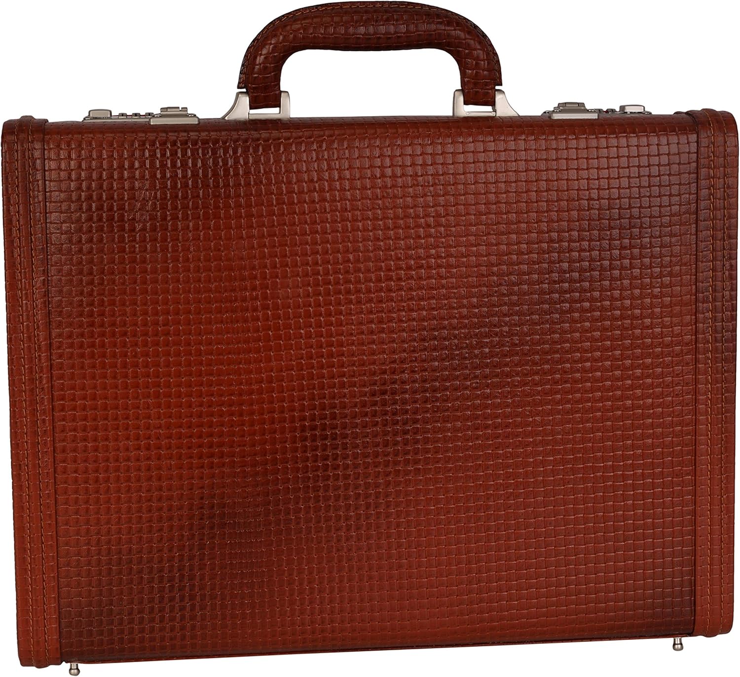 Full Grain Leather Briefcase Attache Case For Unisex Size L17xW3xH12 Inches Briefcase Bag