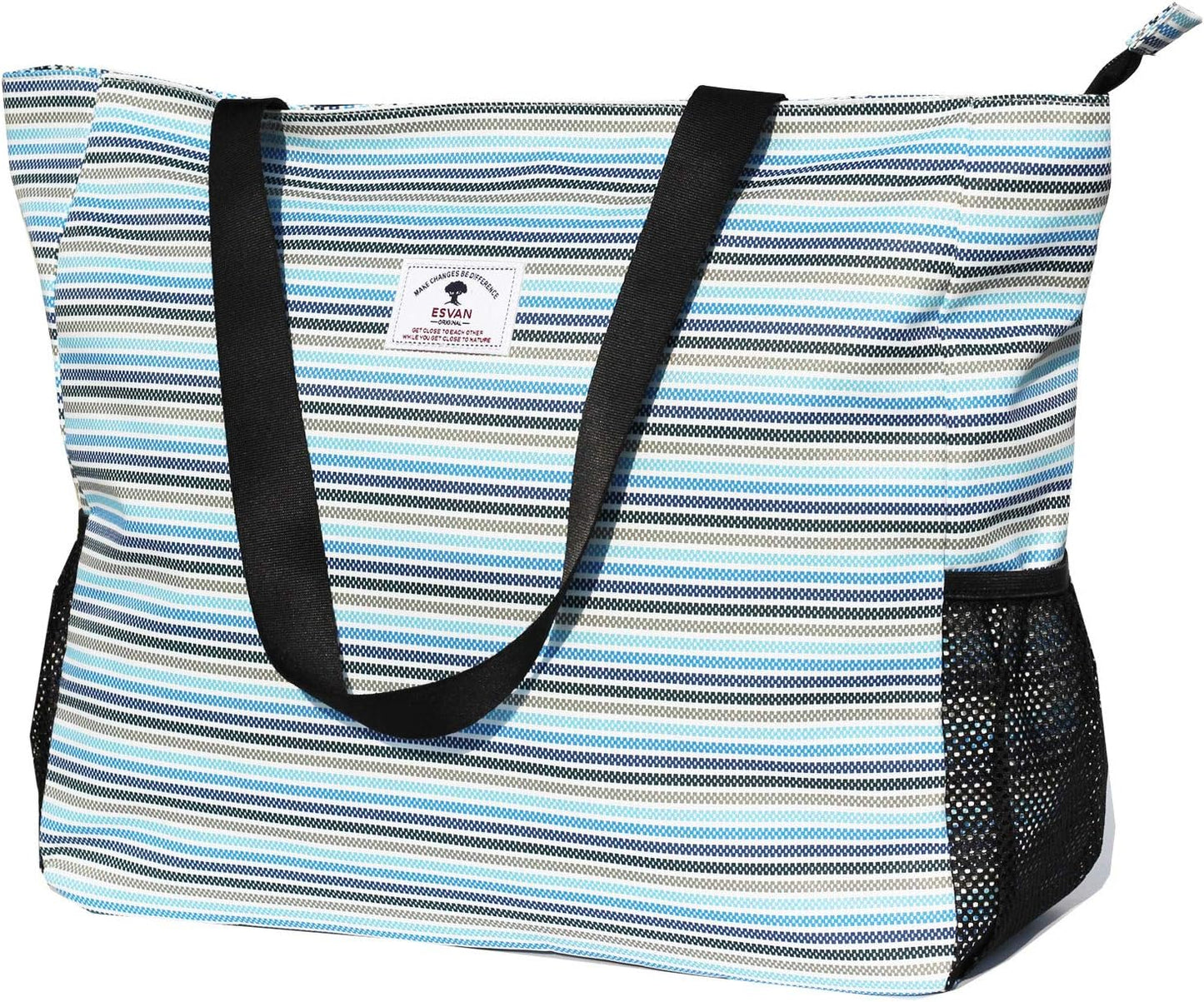 LARGE BEACH BAG Water Resistant Lightweight 20 inch Women Oversize Tote Bag for Gym Beach Travel