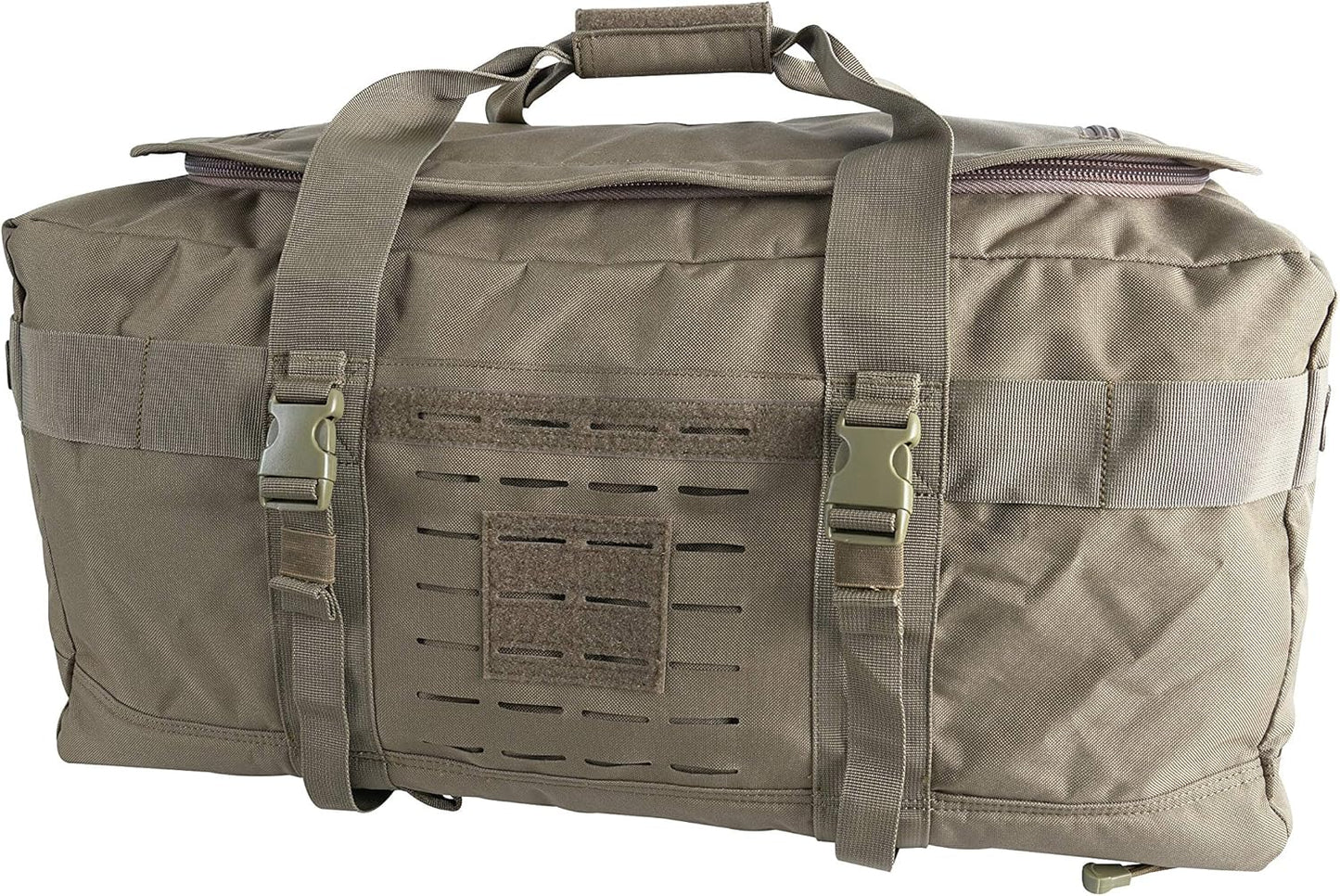 LAPG Expedition Carry-On Travel Duffel Bag, Multi-Way Outdoor Travel Bag with Backpack Straps, Coyote