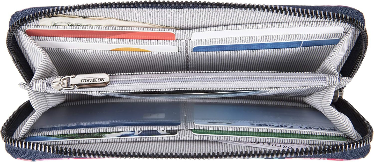 Travelon RFID Blocking Single Zip Wallet