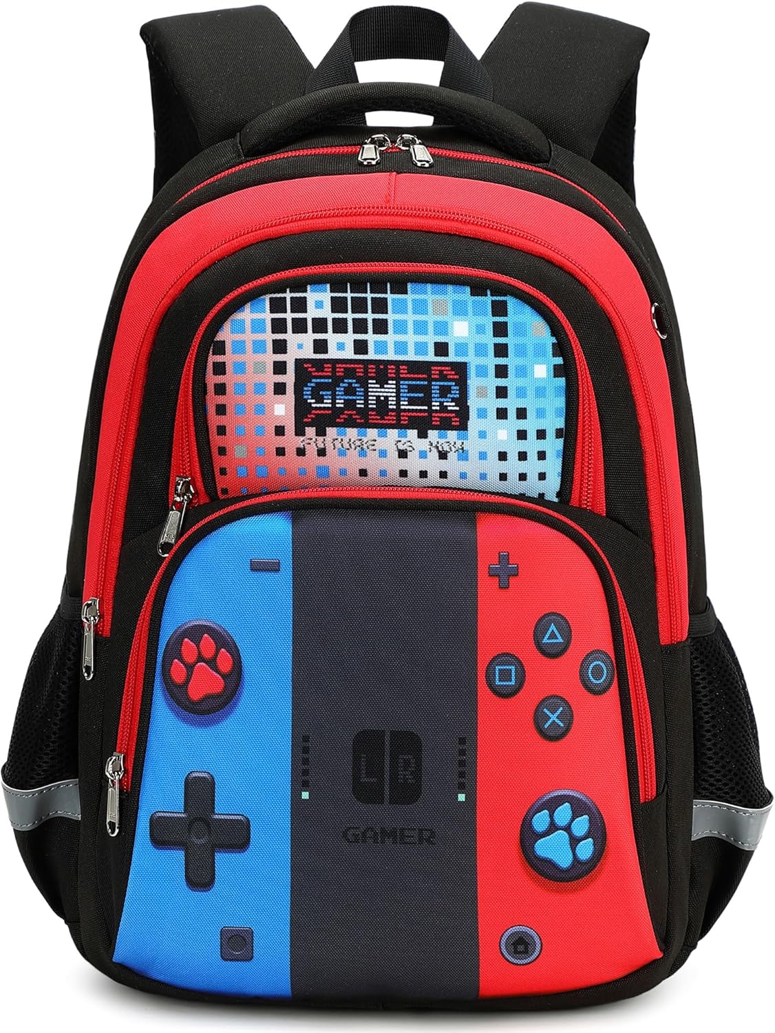 abshoo Cute Game School Backpack For Boys Elementary Kindergarten Kids School Bag (Gamer Black)