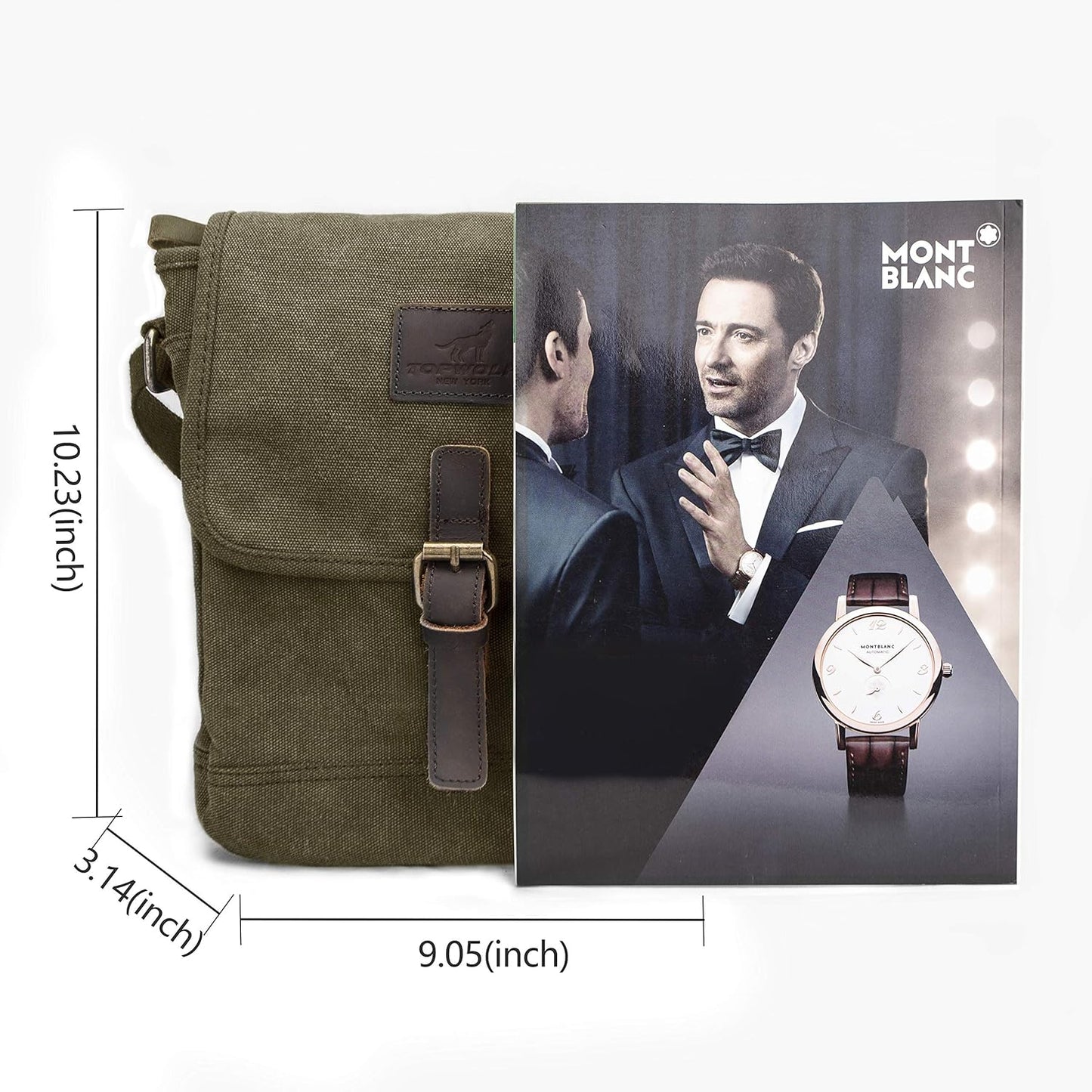 Canvas Messenger Bag Small Crossbody Bag Casual Travel Working Tools Bag Shoulder Bag Hold Phone Handset Anti Theft