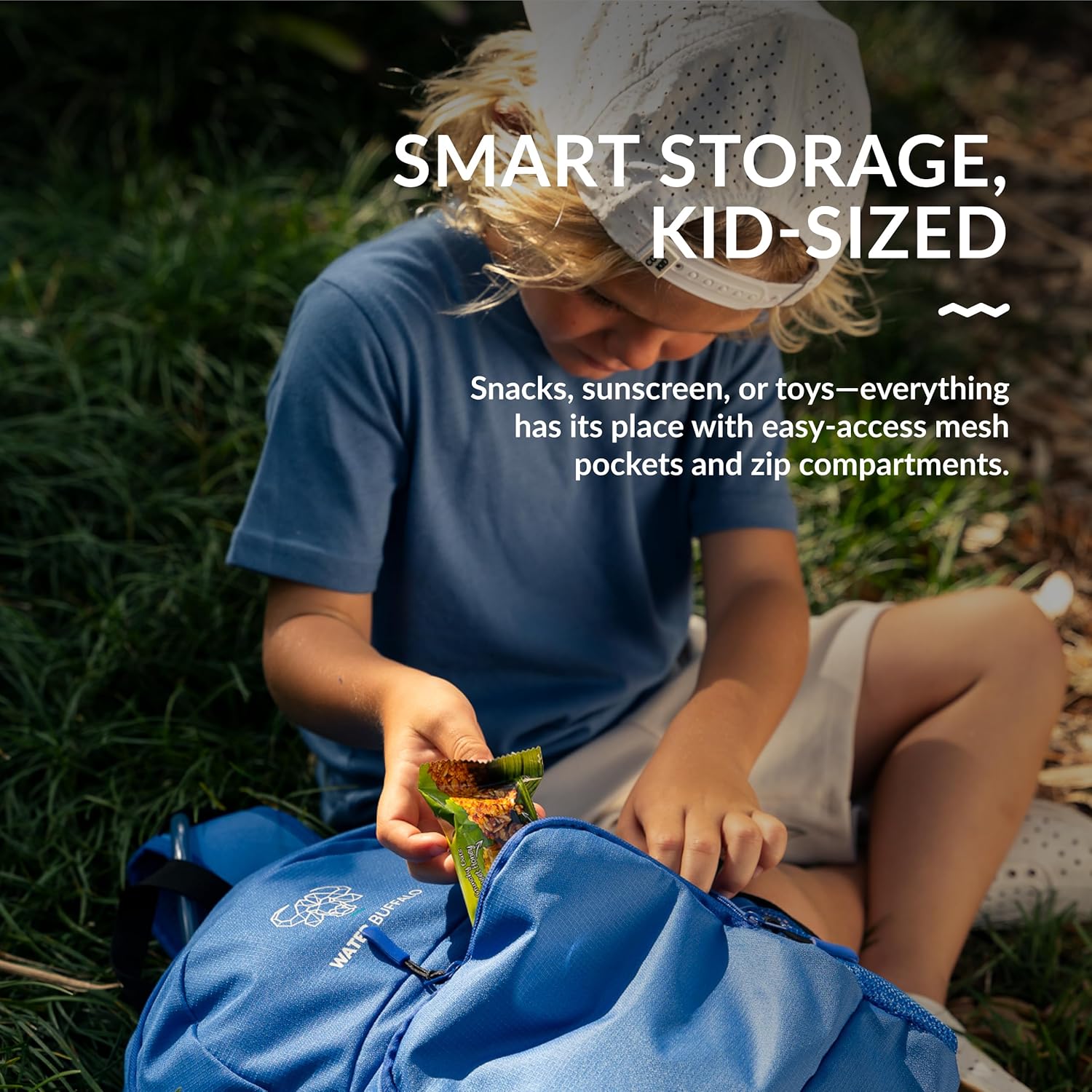 Water Buffalo Mini Sherpa Kids Hiking Backpack & Hydration Backpack, with 1.5L Bladder, Adjustable