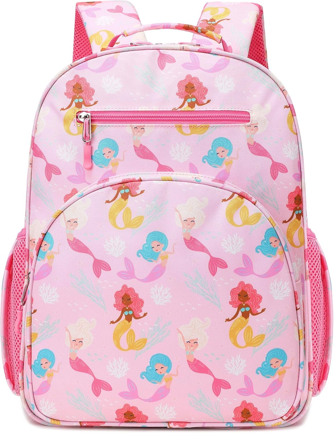abshoo Cute Lightweight Kids Backpacks for Girls Kindergarten Elementary School Backpack for Girls ages 4-8 (Mermaid Pink)