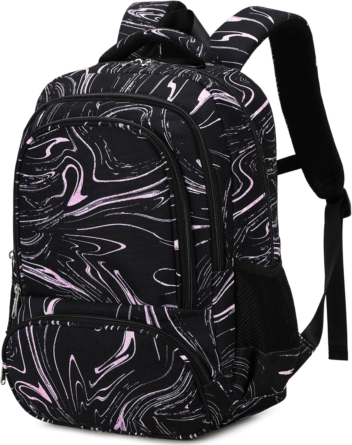 abshoo Lightweight Kids Backpack For School Girls Teens Bookbag Kindergarten Elementary School Bags (Marble Black)
