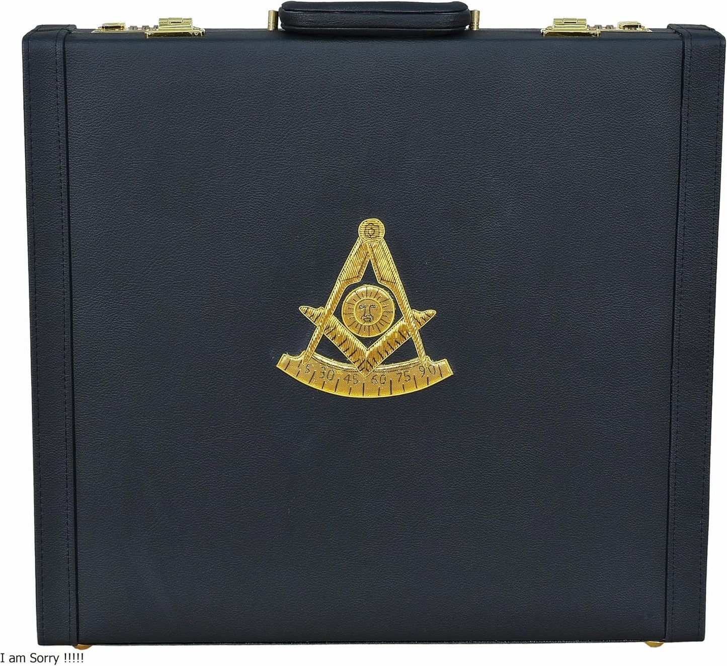 Masonic Past Master MM/WM and Provincial Full Dress Apron Cases briefcase, Size (15.5" 17.5" 3") Inches