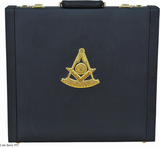 Masonic Past Master MM/WM and Provincial Full Dress Apron Cases briefcase, Size (15.5" 17.5" 3") Inches