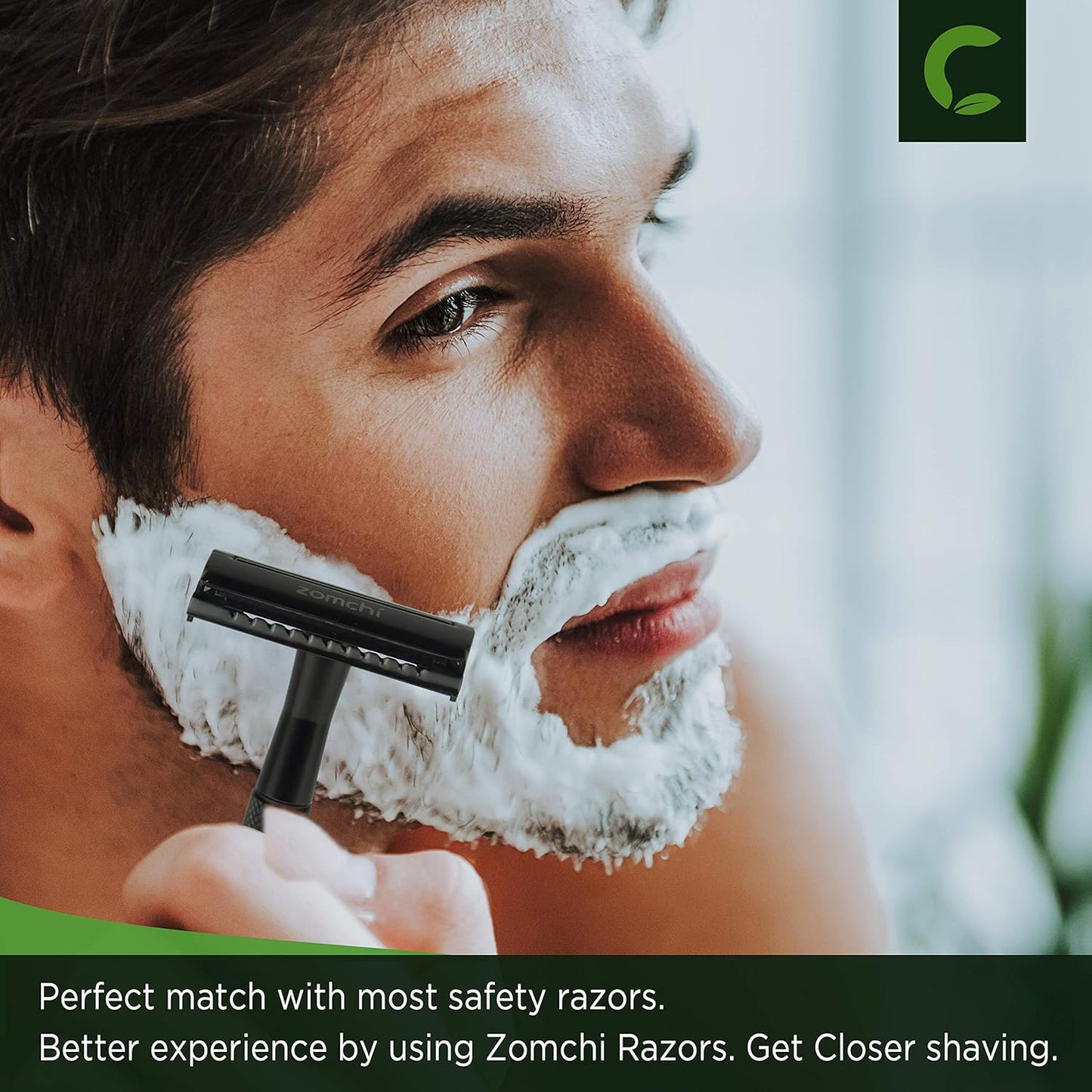 Double Edge Razor Blades, 100 Counts Safety Razor Blades for Shaving, Platinum Stainless Steel Shaving Blades for Men and Women, Fits All Standard Double Edge Razors