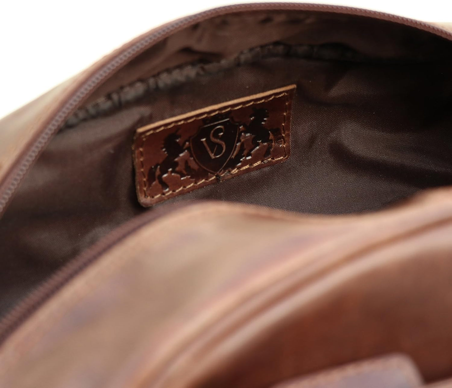SID & VAIN wash bag ALEX Large Overnight Wash Gym Shaving Bag For Men's real leather toiletry bag leather bag Male brown