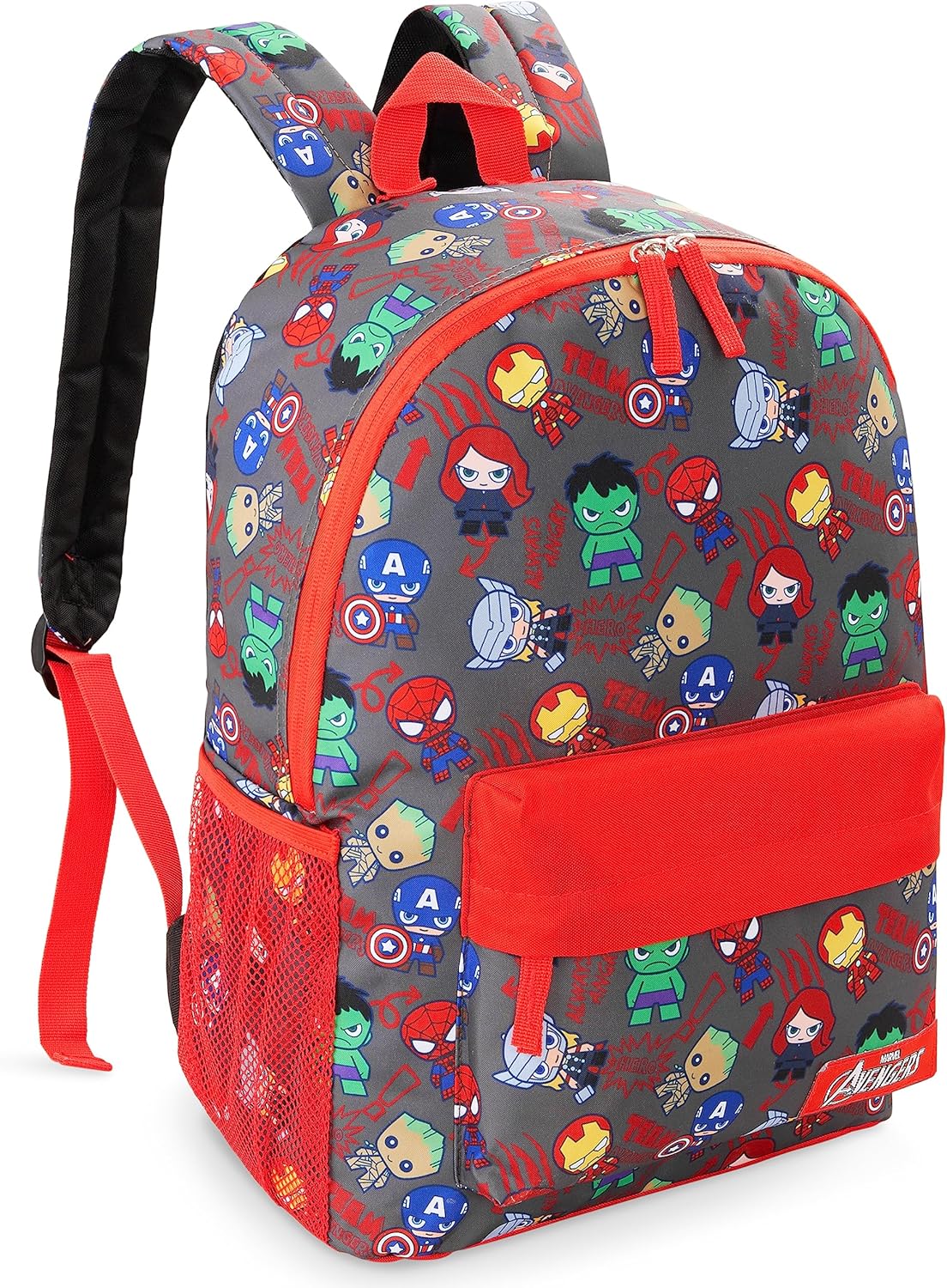 Marvel Avengers Backpack for Kids Teens Bookbag with Double Straps Daypack Backpacks for School Travel Sports Gifts for Boys (Aop Avengers)
