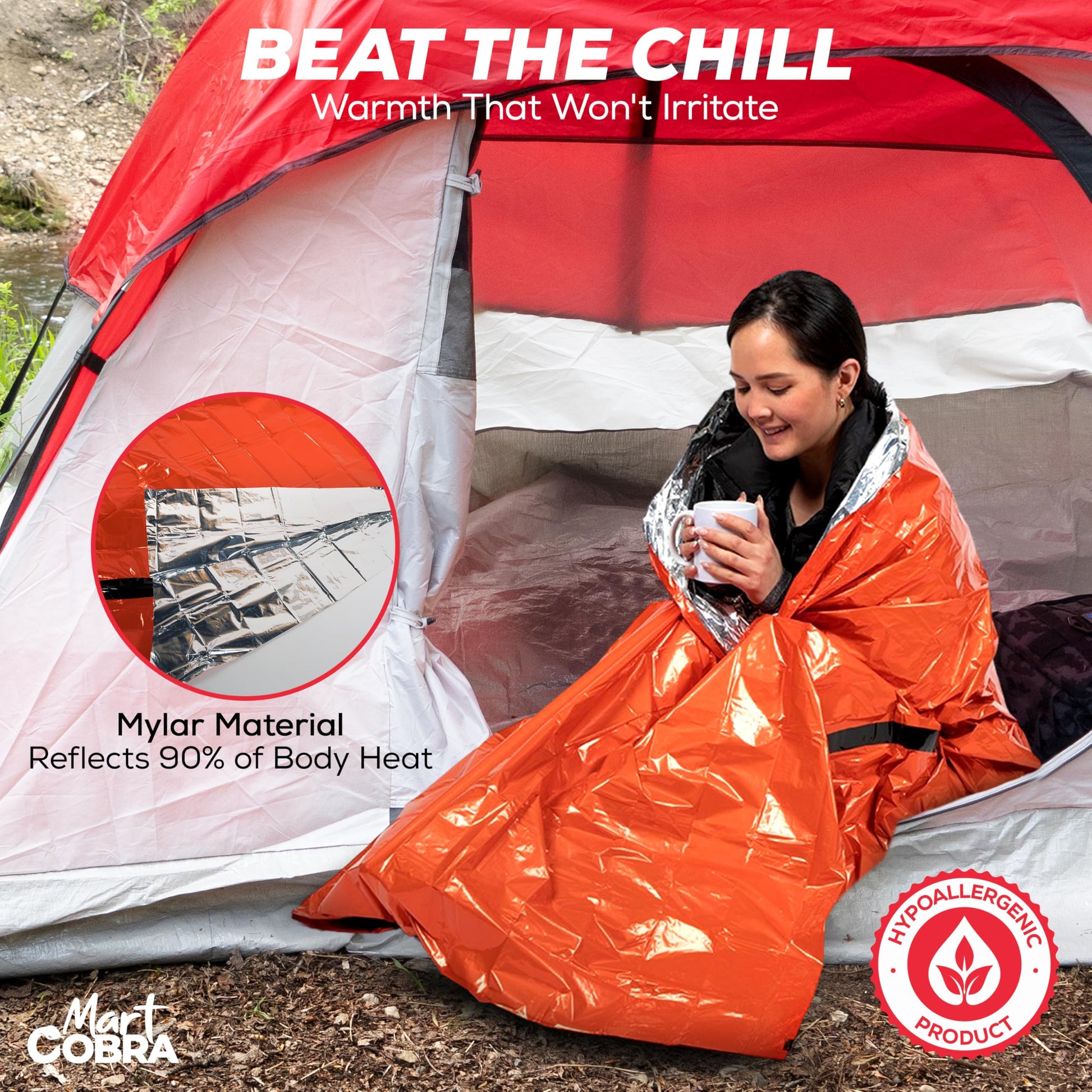 Emergency Sleeping Bag 3 Pack | for Survival Gear and Supplies Life Bivy Sack Waterproof Mylar