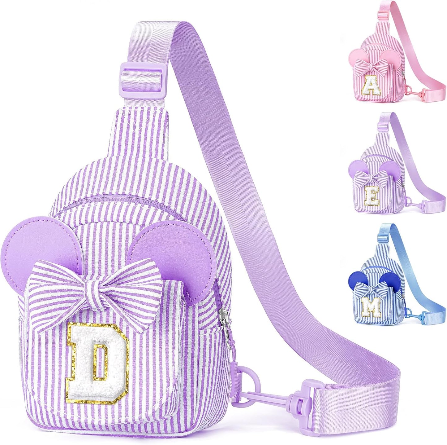 YOOLIFE Crossbody Bags for Girl Kid, Girls Kids Birthday Gifts Monogram Sling Bags for Kid Girls