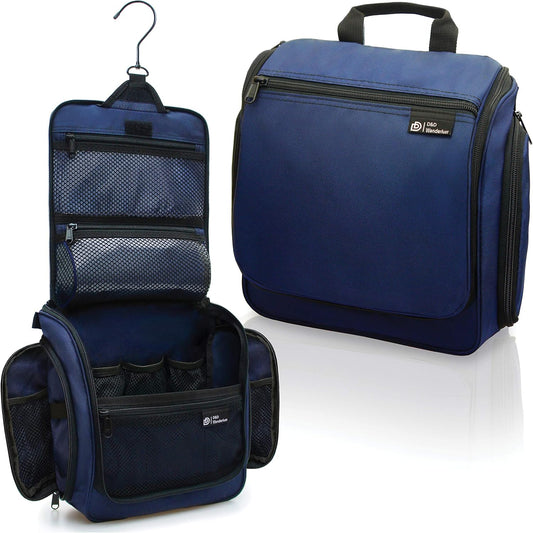 DD D&D Wanderlust D&D Hanging Travel Toiletry Bag for Men and Women – Cosmetics, Makeup and Toiletries Organizer Kit with 10 Compartments