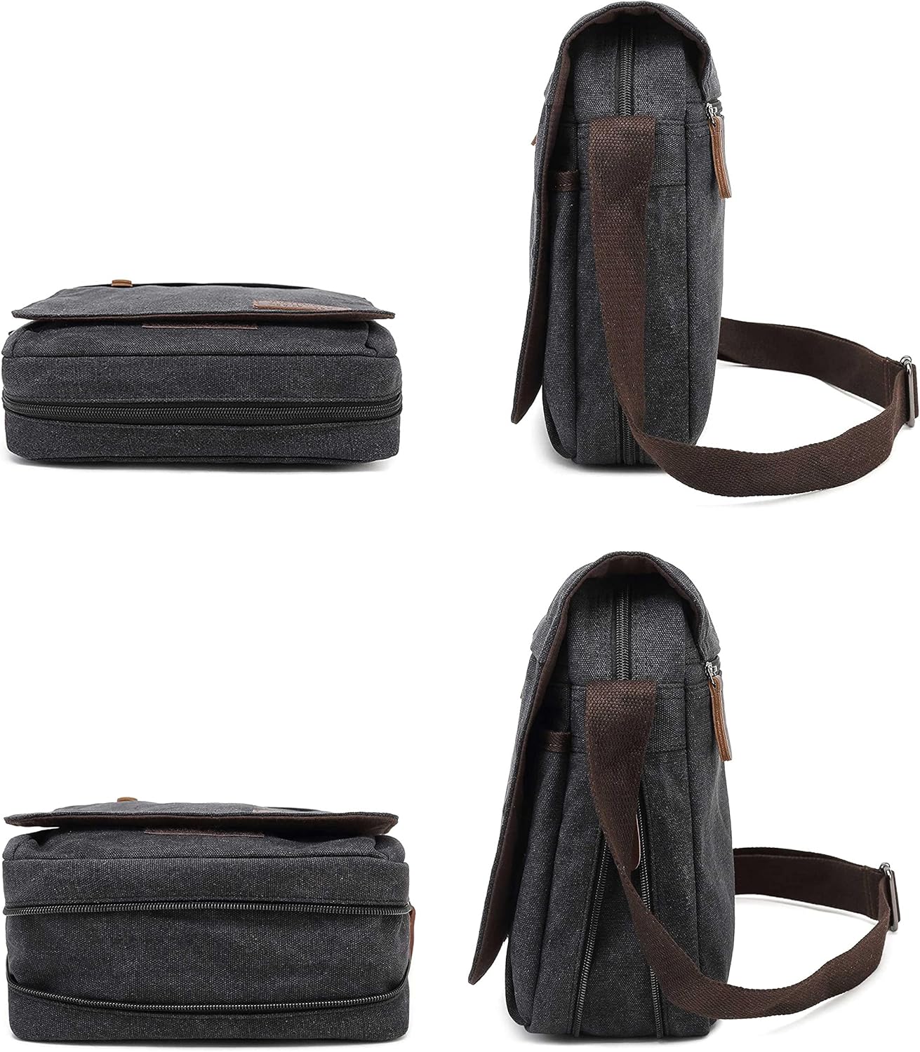 Sechunk Vintage Canvas Messenger Cross body bag Shoulder bag