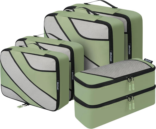 BAGAIL 6 Set Packing Cubes,Travel Luggage Packing Organizers