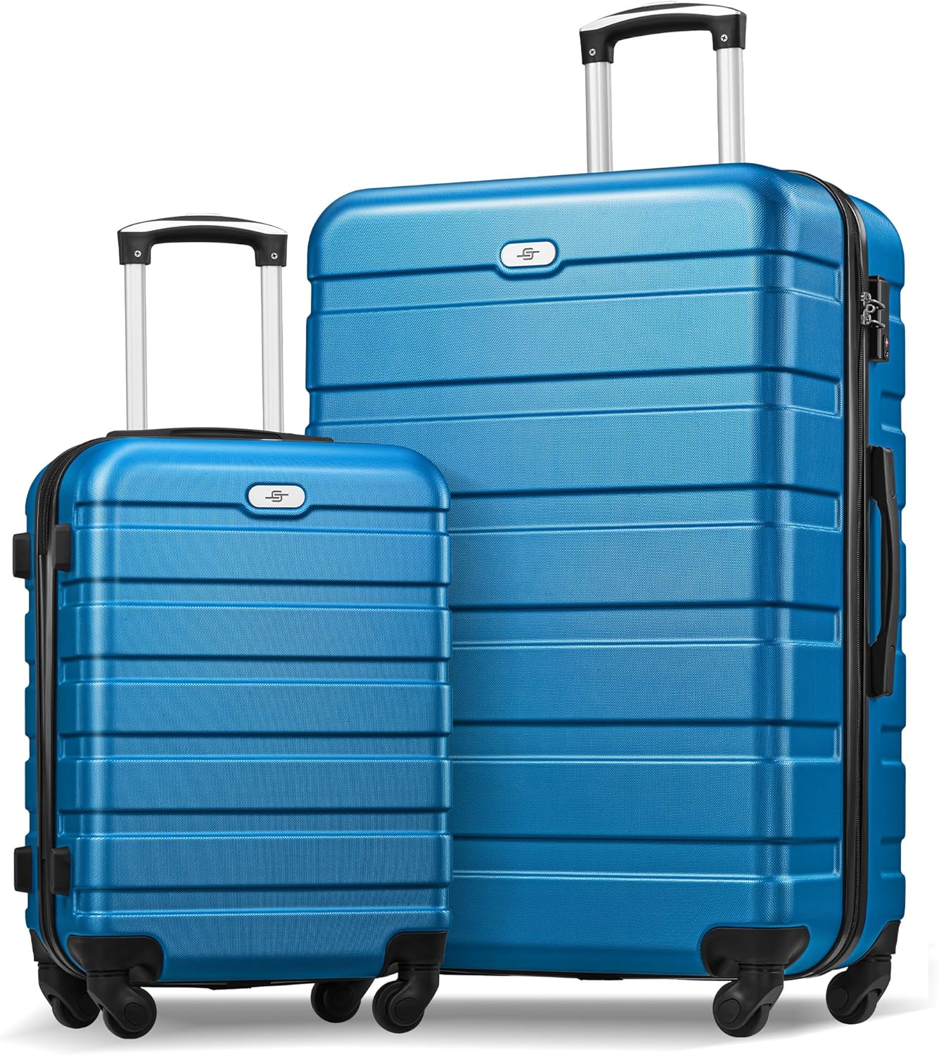 Suitour 2 Piece Luggage Sets,Hard Shell Carry on Luggage and Lightweight 28 inch Checked Luggage for Travel (20 in/28in)