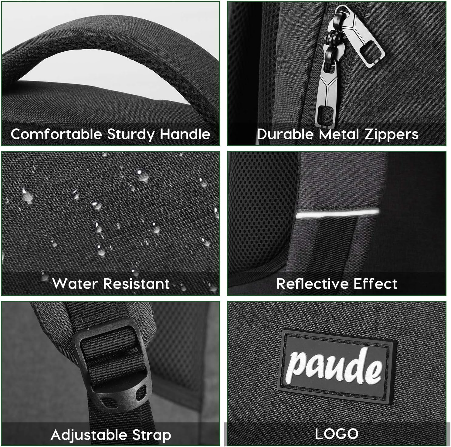 Paude Backpack for Men and Women,17.3 inch School Backpack for Teens,Travel Laptop Backpack with