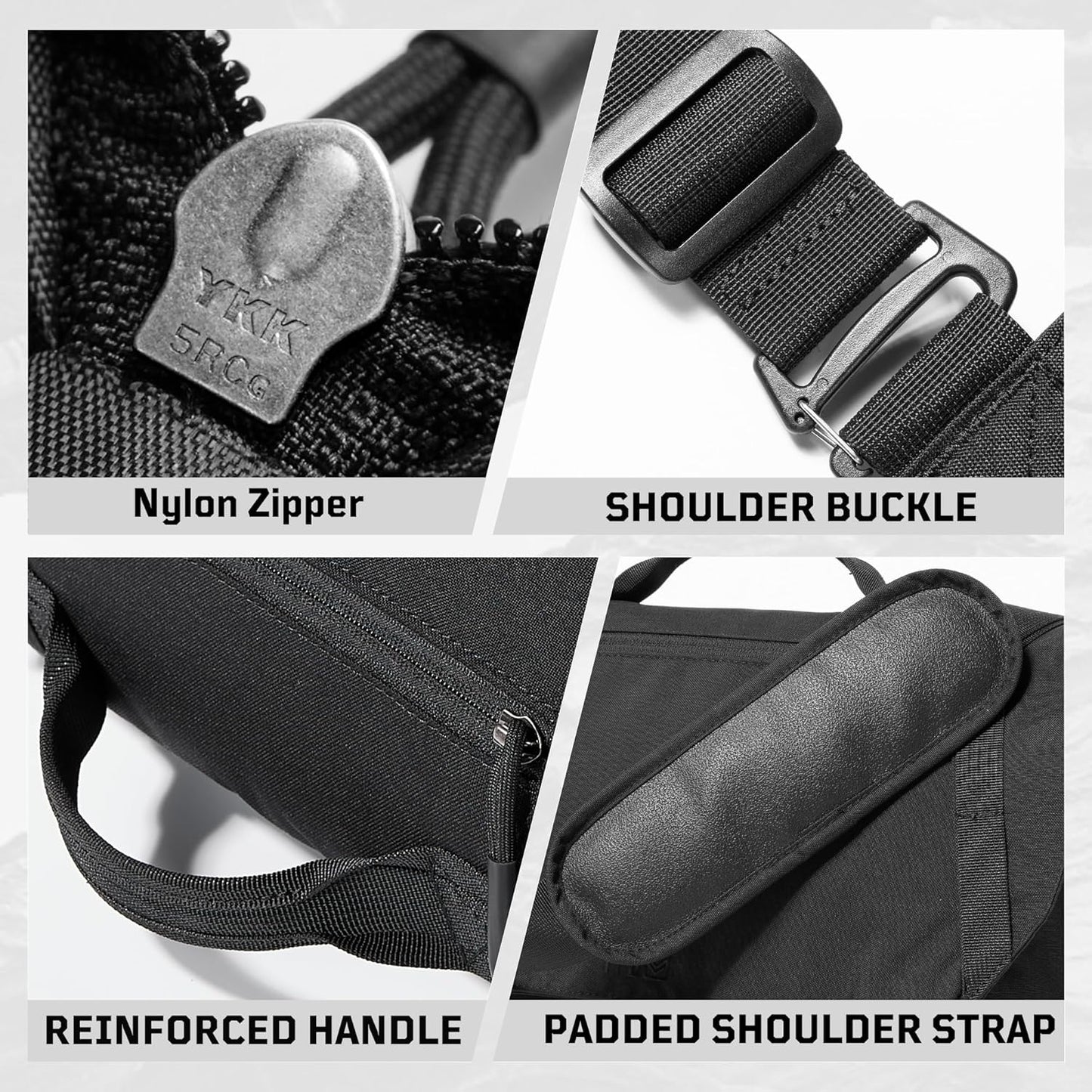 1TG Messenger Bag for Men,Laptop Bag 15.6 Inch Tactical Waterproof Nylon Crossbody Shoulder