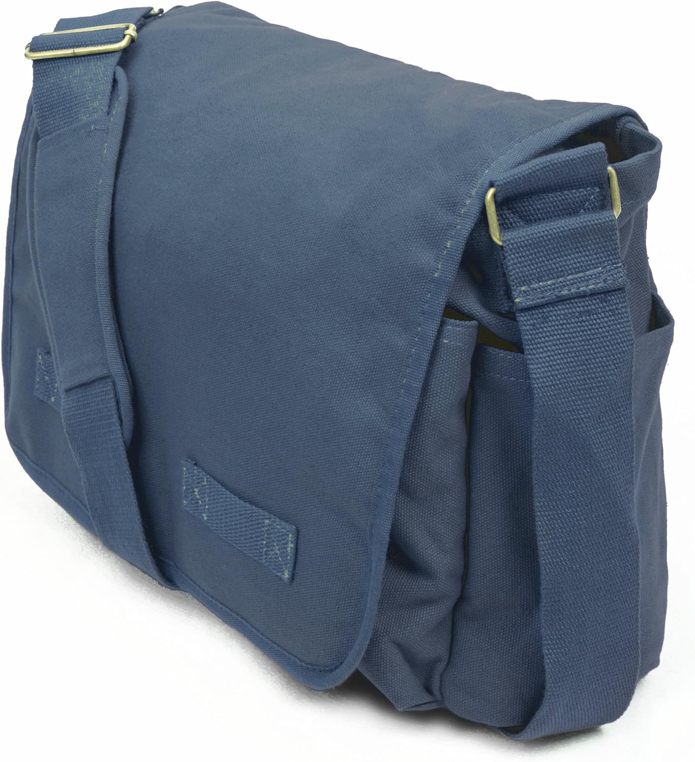 Sweetbriar Classic Vintage Messenger Bag - Original Heavyweight Cotton Canvas Shoulder Bag with Upgraded Features