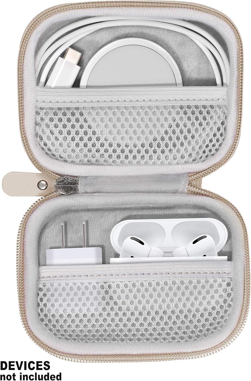 CaseSack All-in-One Case for iPhone MagSafe Charger & Battery Pack, Storage for Accessories/Power Adapter/Charge Cable/Docks, Compatible with AirPods 4/ Pro 3/2/ 1