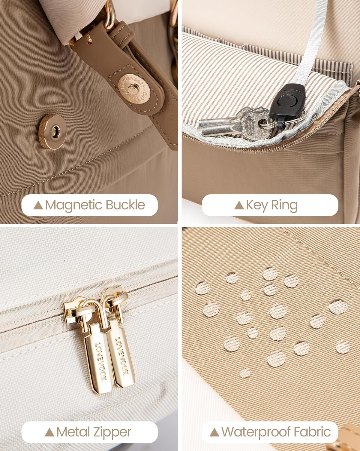 LOVEVOOK Laptop Backpack Purse for Women Fashion Vintage Computer Backpack 17 Inch Large Teacher