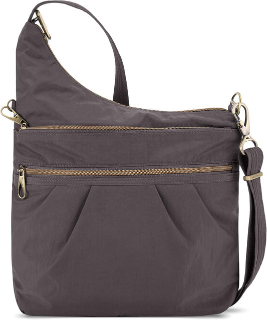Travelon Anti-Theft Signature 3 Compartment Crossbody Bag