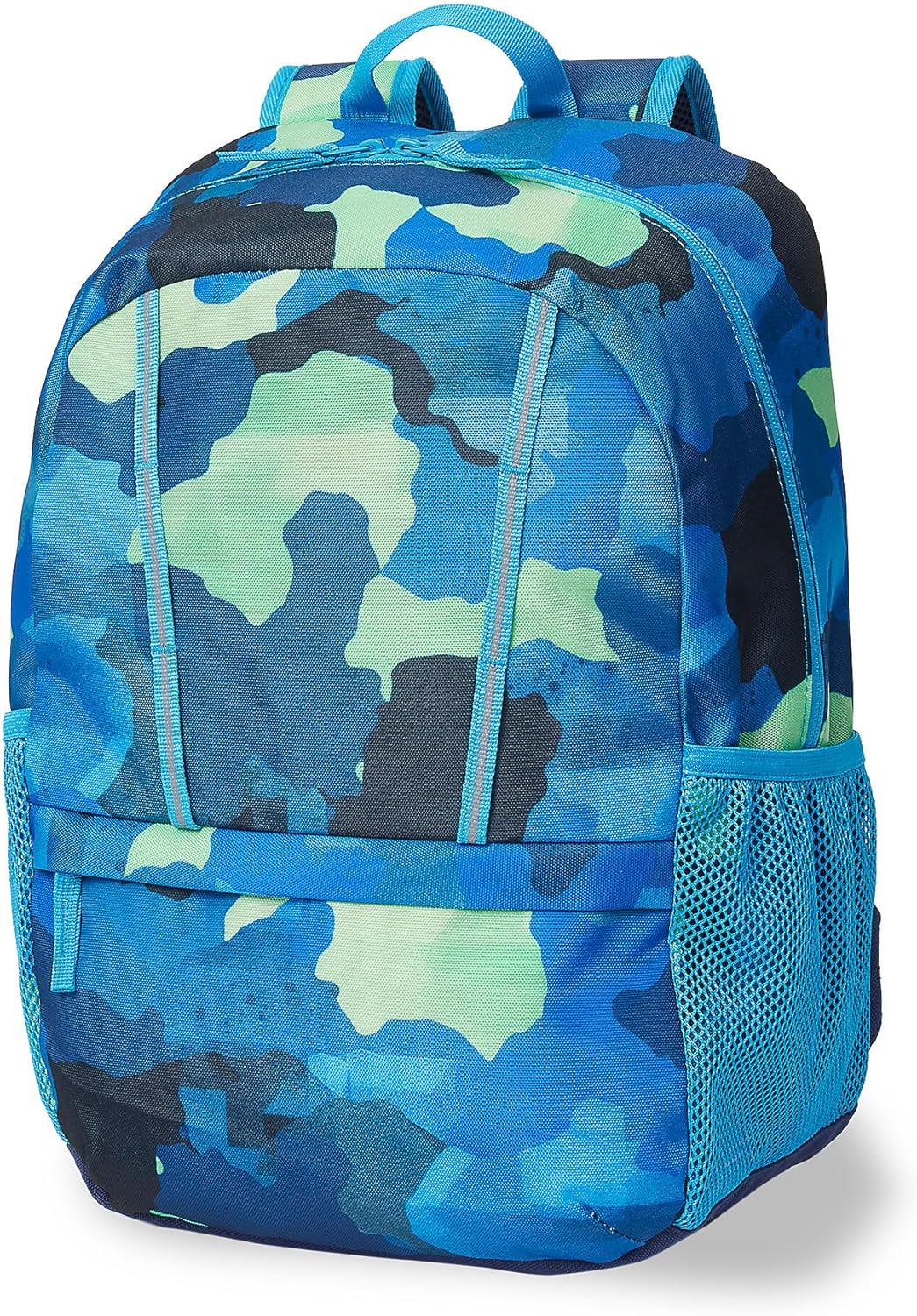 Lands' End Kids' ClassMate Backpack Neon Camo Medium