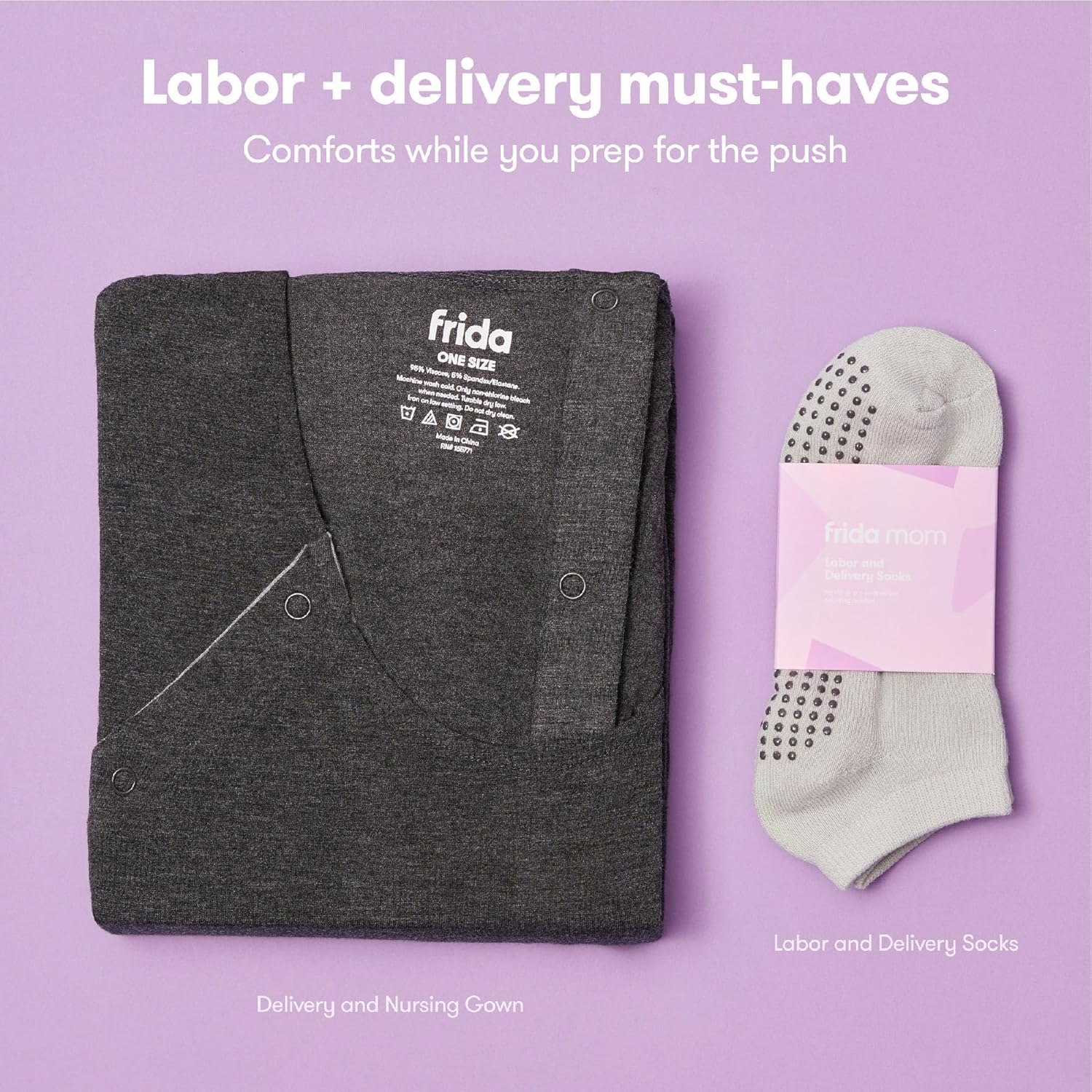 Frida Mom 30pc Pre-Packed Hospital & Diaper Bag Essentials Gift Set, Includes Labor, Postpartum, &