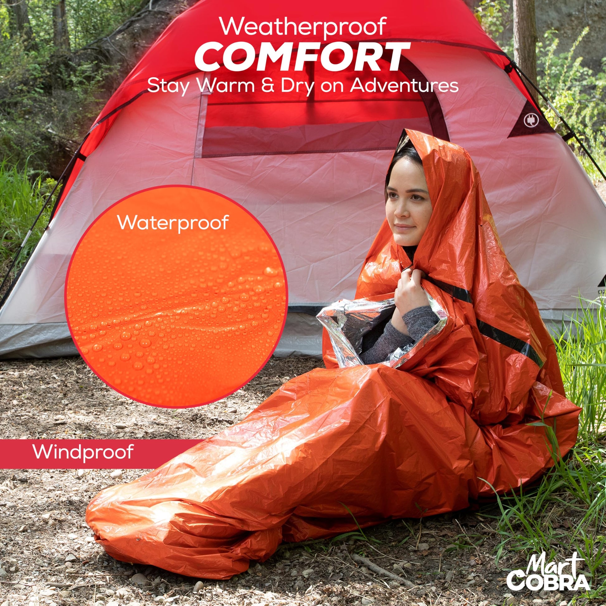 Emergency Sleeping Bag 3 Pack | for Survival Gear and Supplies Life Bivy Sack Waterproof Mylar