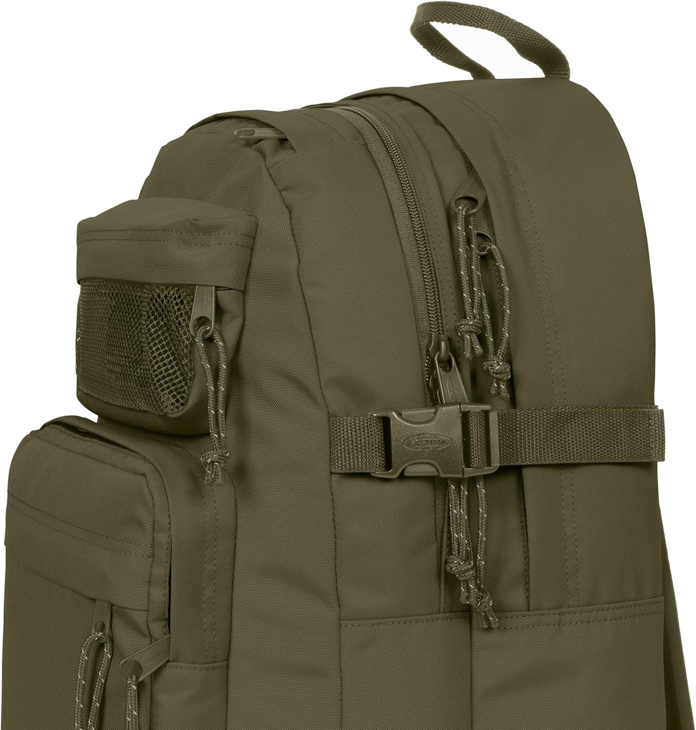 EASTPAK Double Pro – 32L Performance Backpack with 16" Laptop Sleeve, Dual Compartments, Security Pocket, Bottle Holder & Organizer, Dark Grass